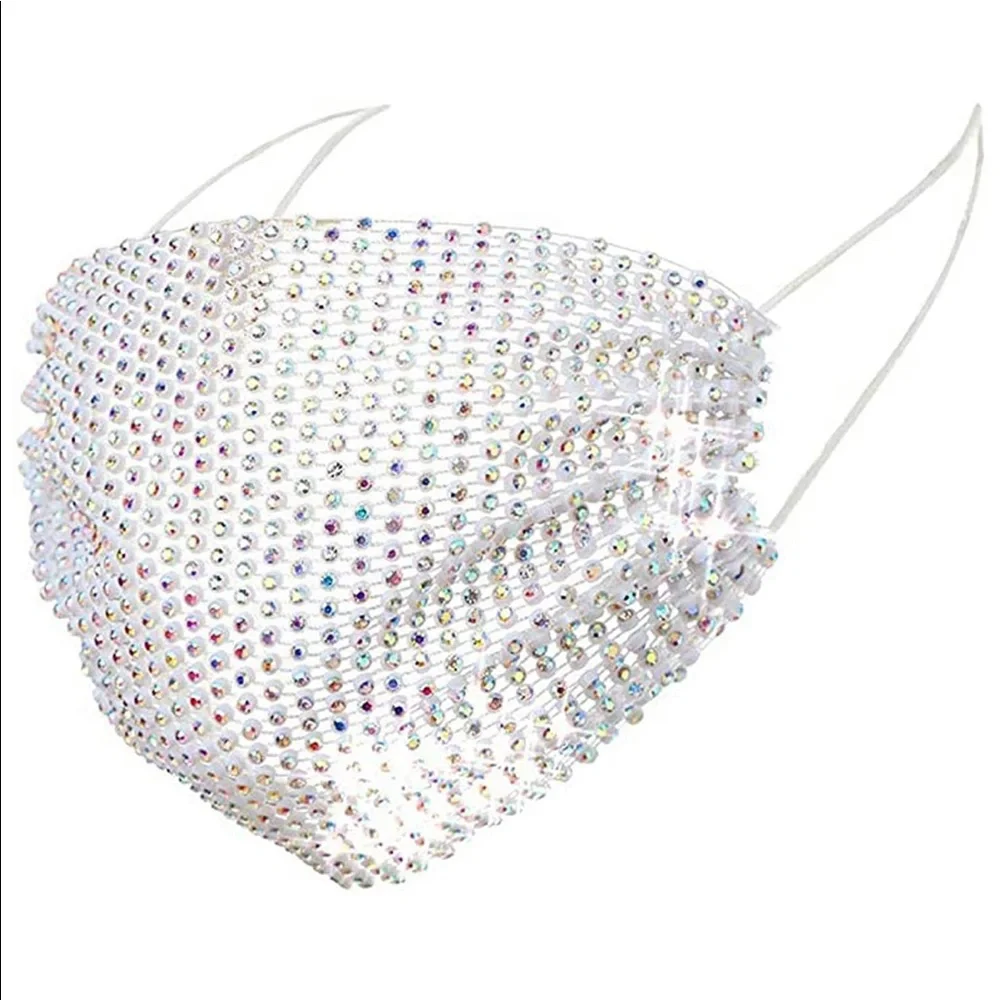 2 packs Rhinestones Fashion Masks